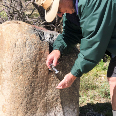 Feb 19th, Bob tries to get Water from a Rock,  It didn't Work